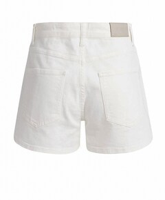 rafelige zoom dames korte broek wit
