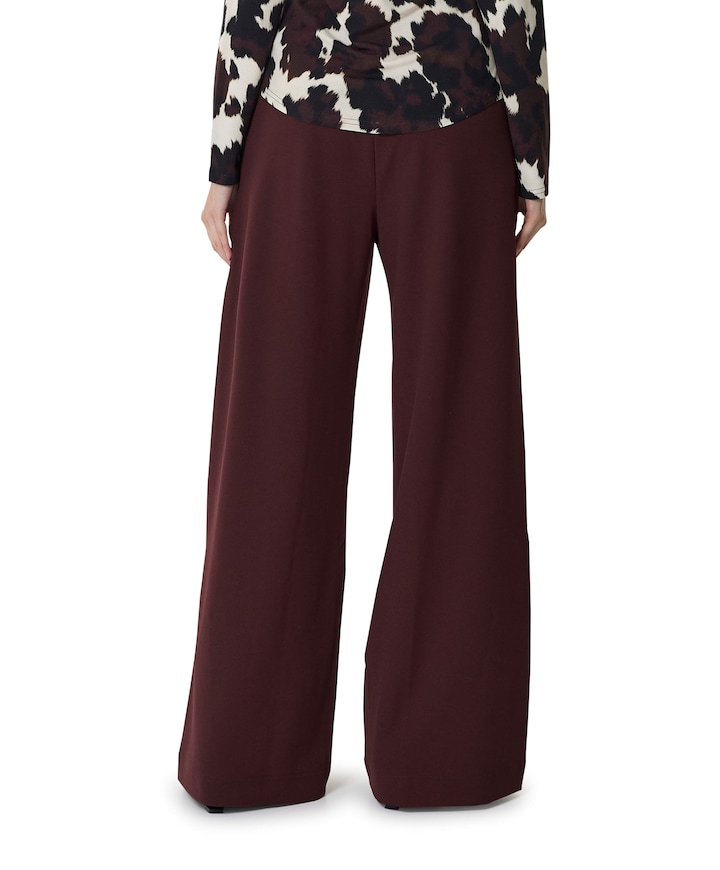 GENIVA dames broek bordeaux