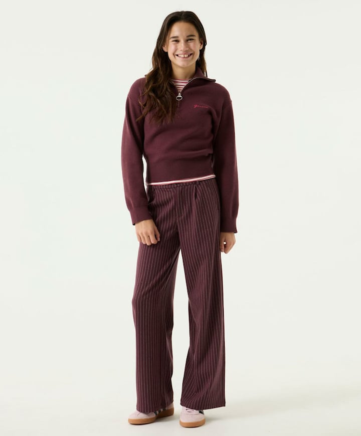 U262722 meisjes broek bordeaux