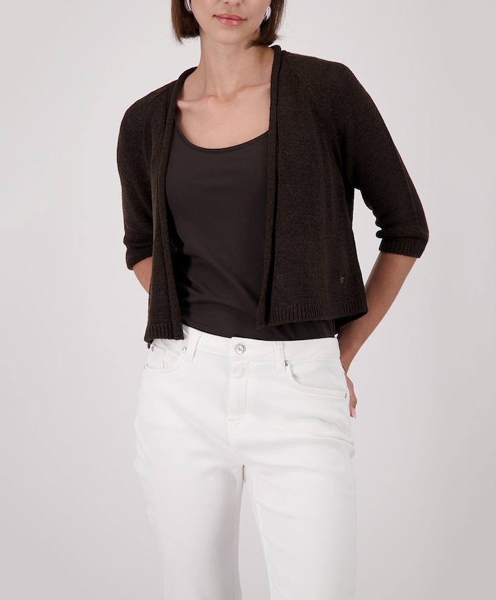Dames vest bruin