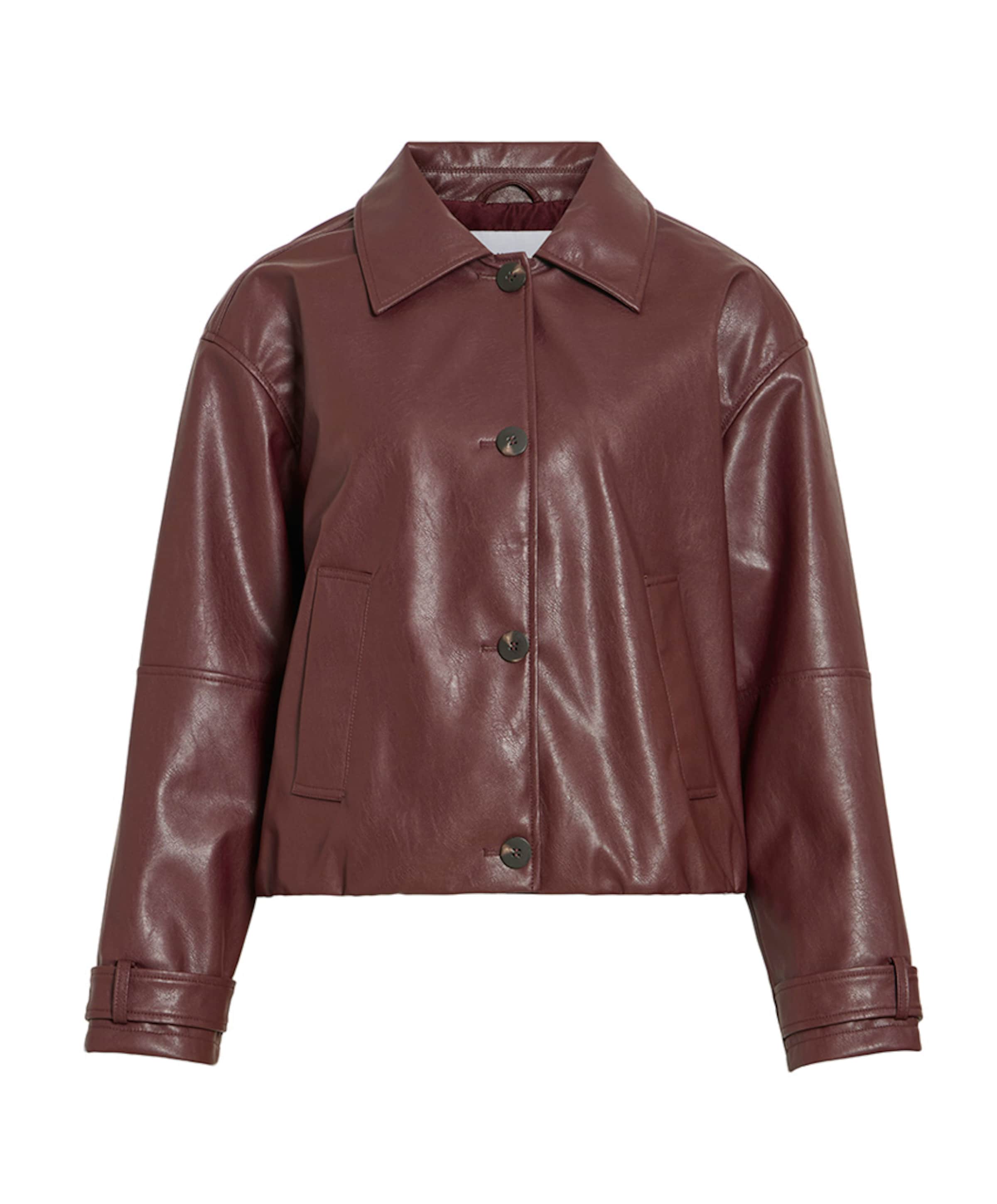 Dames jas bordeaux