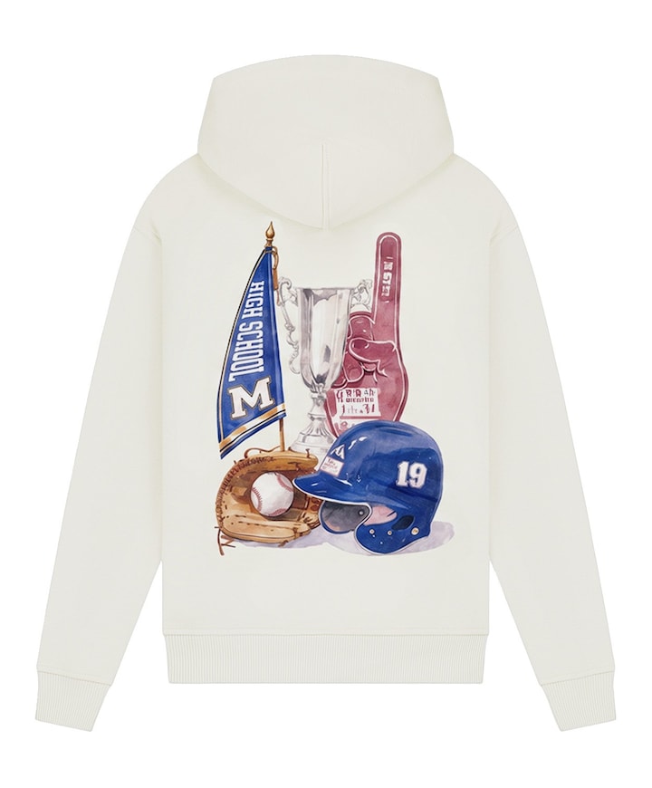 Jongens hoodie ecru
