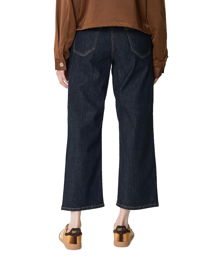Liv Wide 7/8 dames jeans blauw