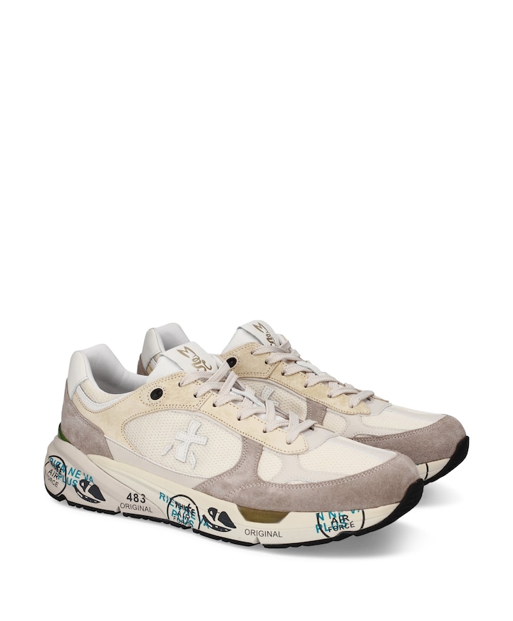 Mase25 heren sneakers ecru