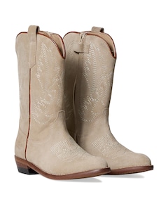 Country cuero meisjes laarzen beige
