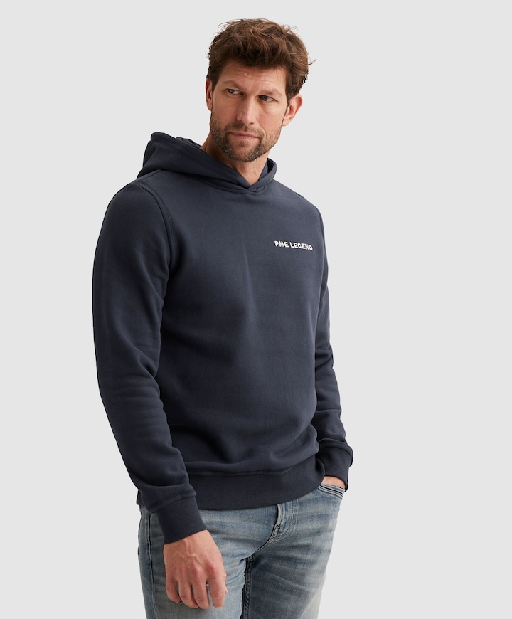 Heren hoodie blauw