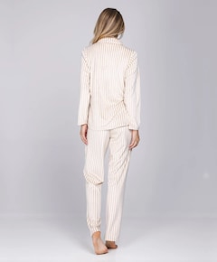 Dames pyjamaset ecru