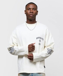 Uniseks longsleeve ecru