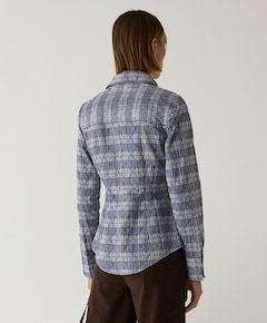 Dames blouse blauw