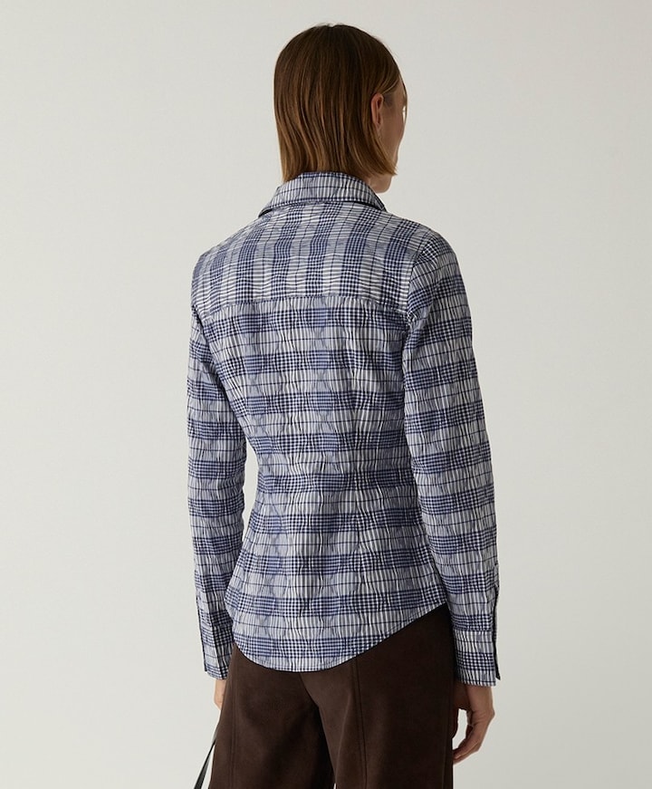 Dames blouse blauw