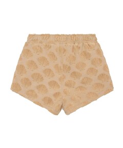 Terry Shorts Print meisjes korte broek beige