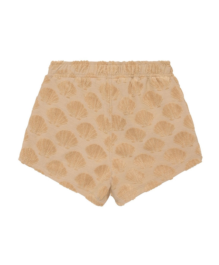 Terry Shorts Print meisjes korte broek beige