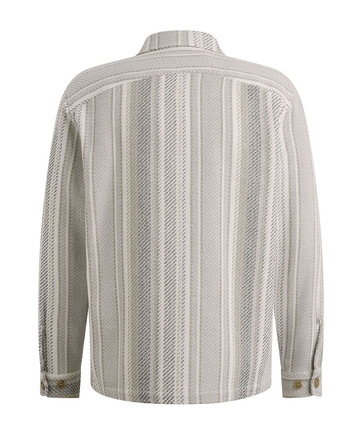 Heren overhemd lange mouw beige