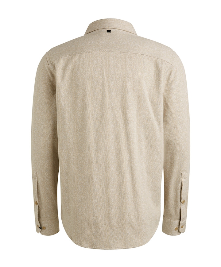 Overhemd lange mouw beige