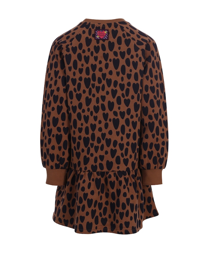 Meisjes jurk bruin