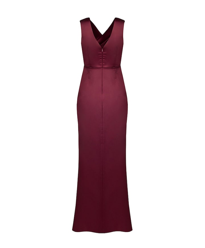 Dames jurk bordeaux