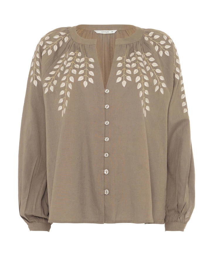 Dames blouse beige