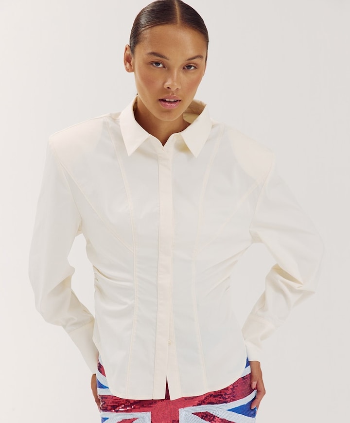 Dames blouse ecru