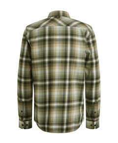 Heren overhemd lange mouw groen