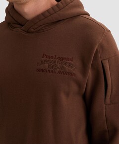 Heren hoodie bruin