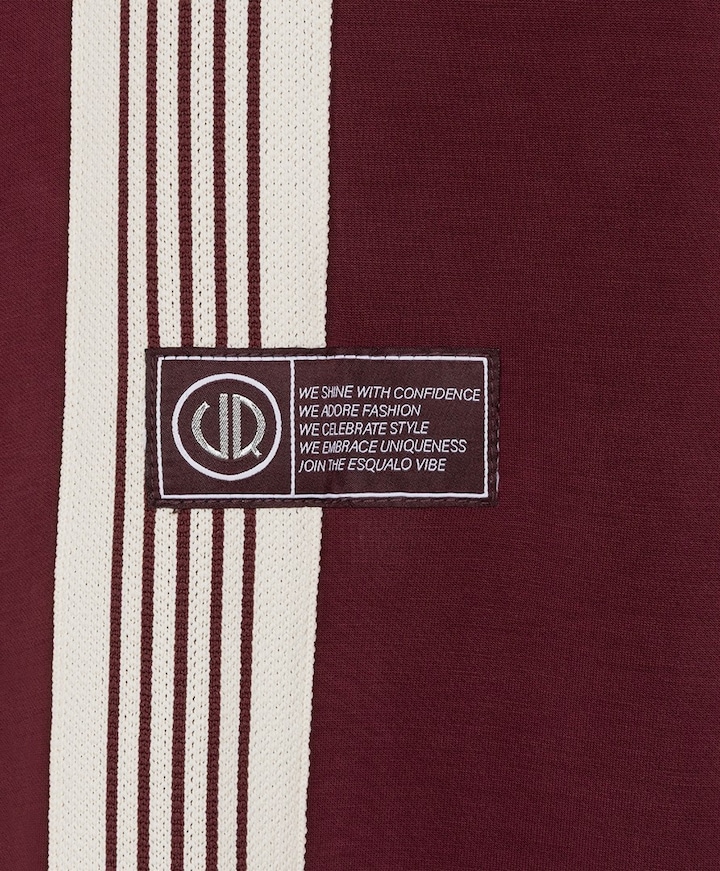 Trousers tape Modal dames broek bordeaux