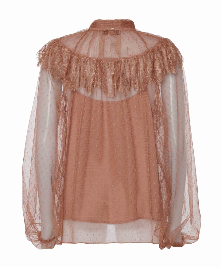 Dames blouse bruin
