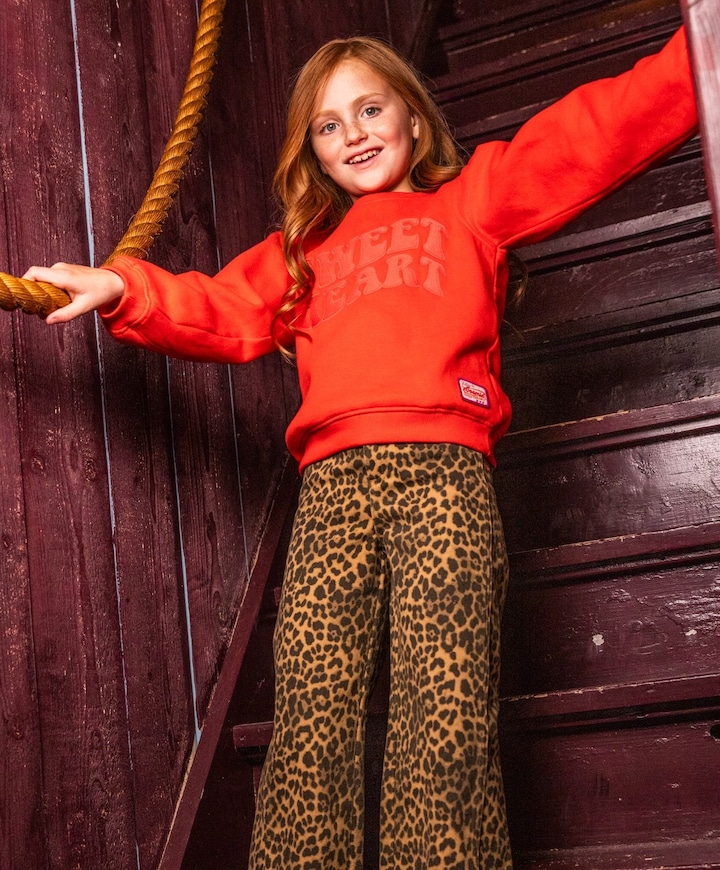 Meisjes sweater rood