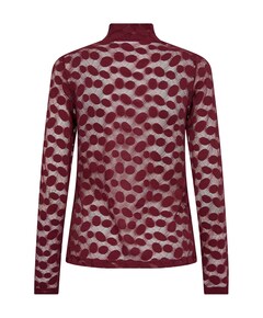 Dames longsleeve bordeaux