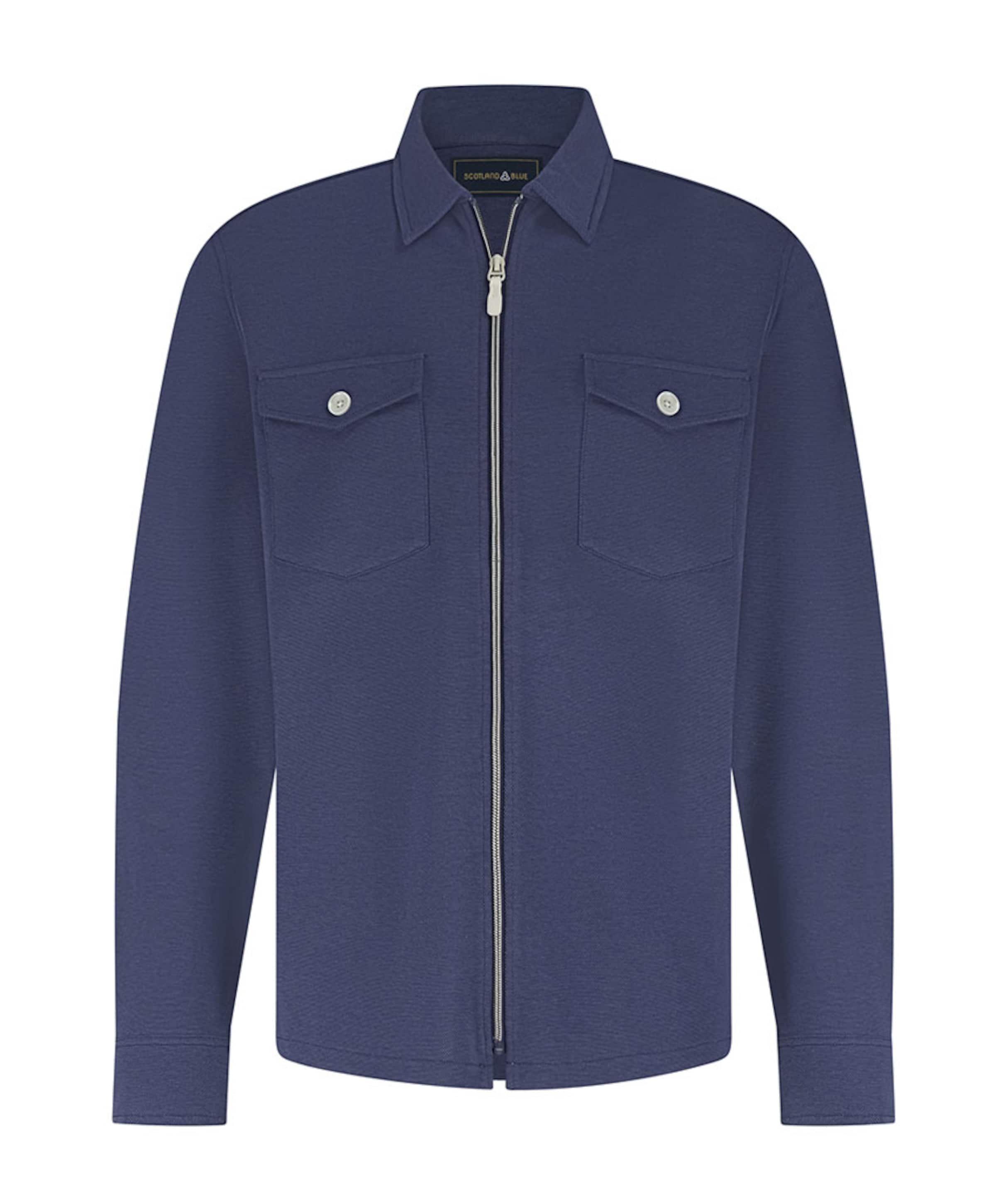 Heren overshirt blauw