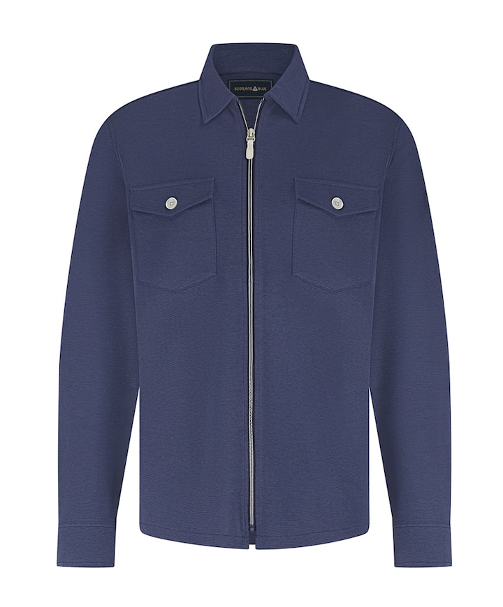 Heren overshirt blauw