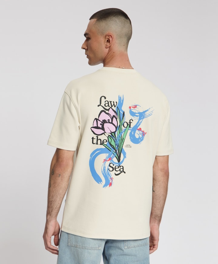 Heren T-shirt beige