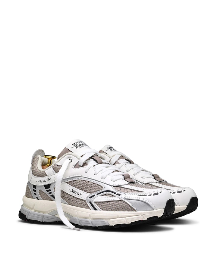 The Re-Run White Silver dames sneakers beige