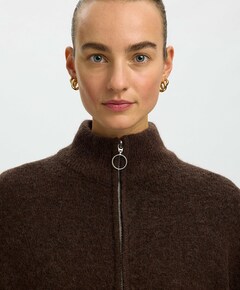 Dames vest bruin