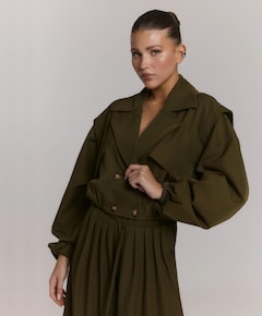Dames jas groen