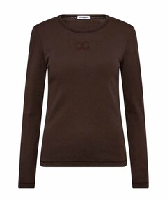 Dames longsleeve bruin