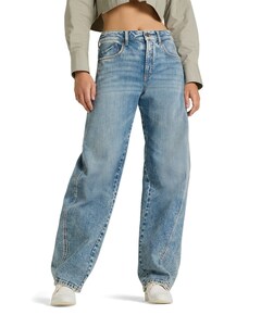 Baggy twisted dames jeans blauw