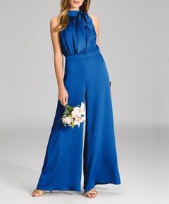 dames jumpsuit blauw