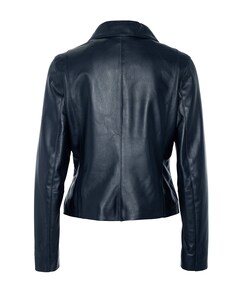 Dames leren jas blauw