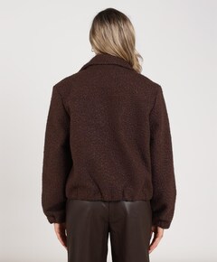 Dames jas bruin
