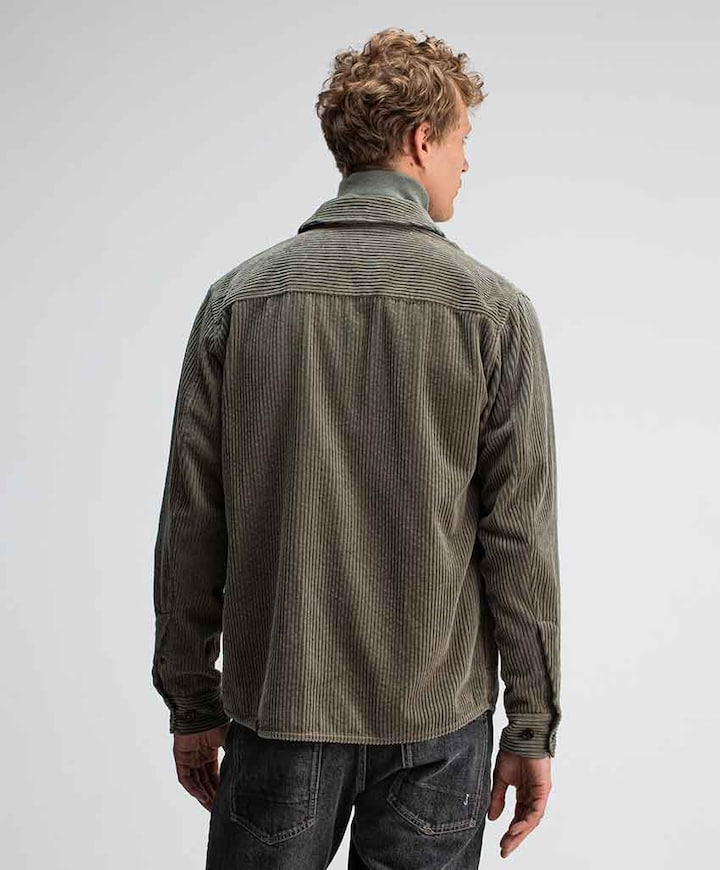 Heren overshirt bruin