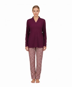 Dames pyjamaset bordeaux