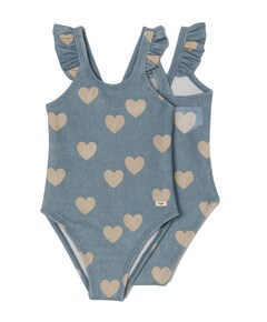 Meisjes badpak UV blauw