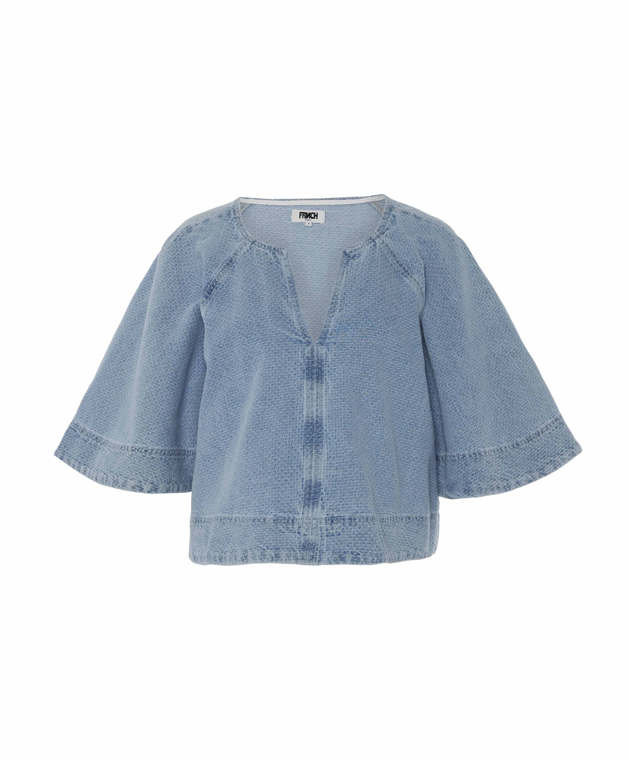 Dames blouse blauw