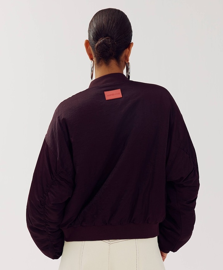 Dames jas bordeaux