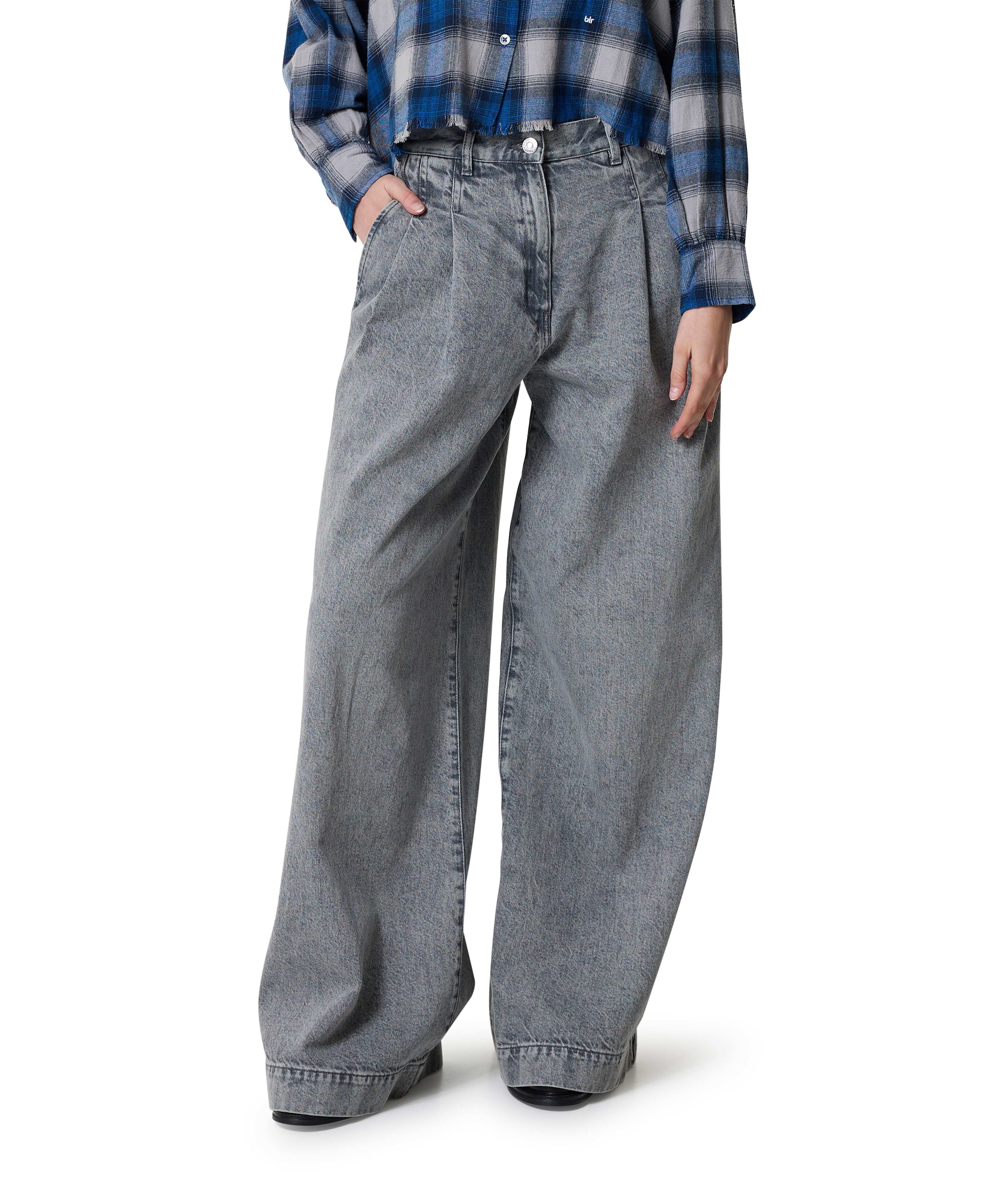 74/POPS61 dames jeans grijs