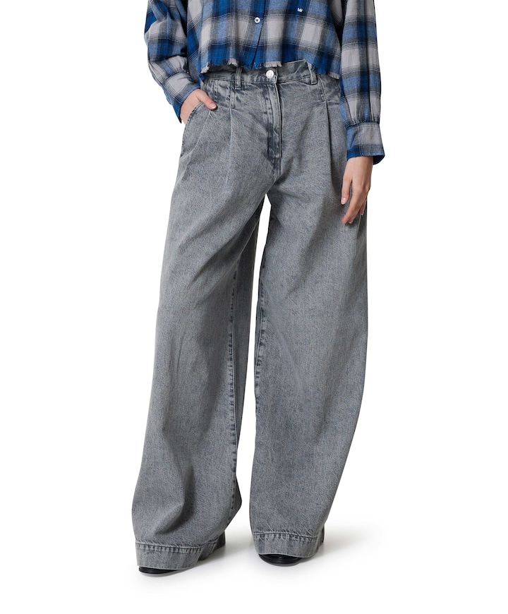 74/POPS61 dames jeans grijs