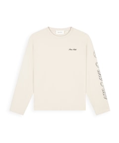 Heren longsleeve beige