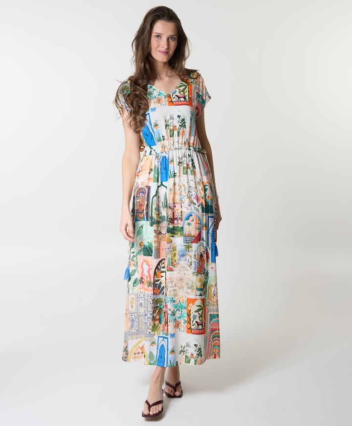 Dames jurk multicolor