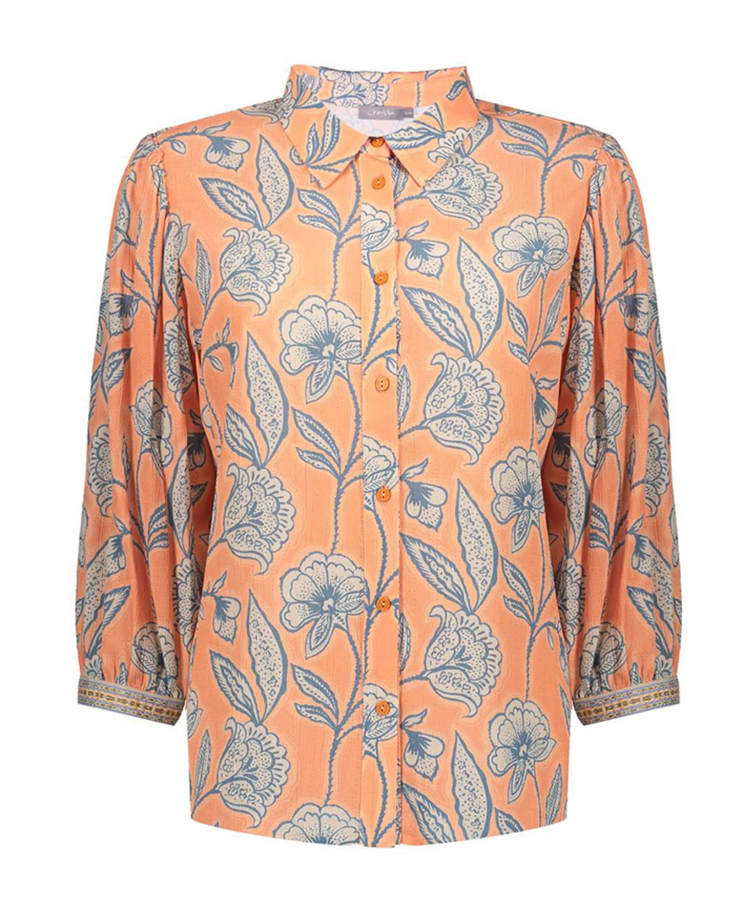 Dames blouse oranje