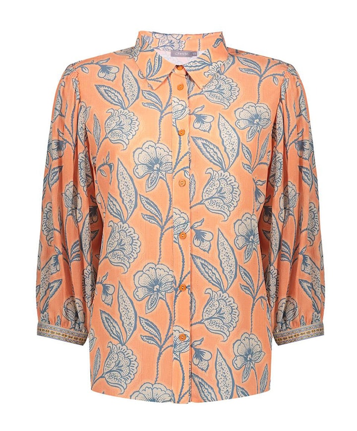 Dames blouse oranje